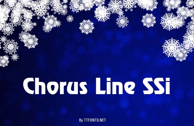 Chorus Line SSi example